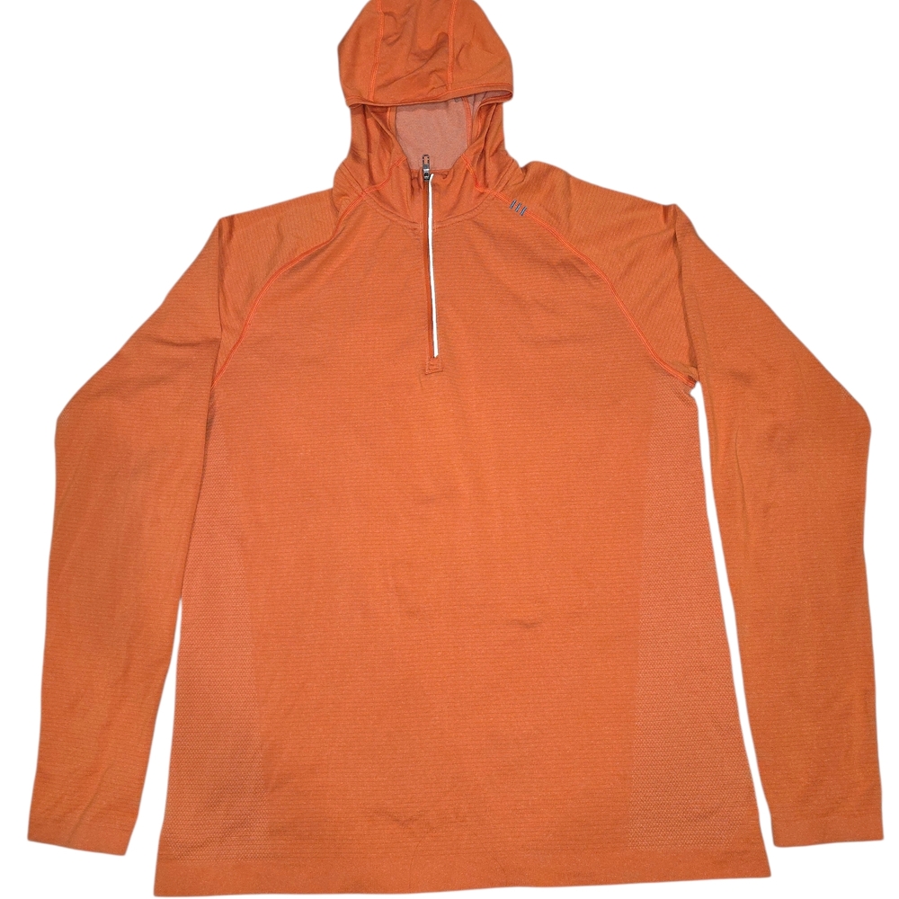 Lululemon Athletica Striped Tan and Orange Pullover